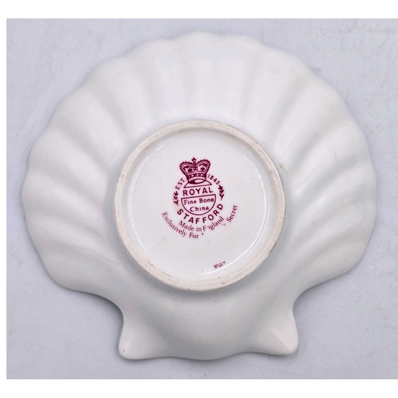 Royal Stafford Fine Bone China Shell Soap Dish Floral Victorias Secret Exclusive - Picture 5 of 7